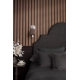 Modern Ribbed Wood Panel Wallpaper | Vertical Slats Acoustic Panel Effect | Minimalist Textured Wallpaper Mural