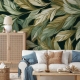 Green Leaf Wallpaper | Botanical Foliage Wall Mural - Natural & Organic Design Wallpaper Mural