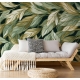 Green Leaf Wallpaper | Botanical Foliage Wall Mural - Natural & Organic Design Wallpaper Mural
