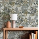 Chinoiserie Landscape Wallpaper | Muted Blue & Earthy Tones East Asian Scenic Wallpaper Mural