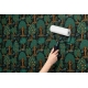 Lush Forest and Orange Tree Wallpaper | Dark Botanical Seamless Wallpaper Mural