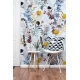Wildflower Meadow Floral Wallpaper | Delicate Cottagecore Botanical Print | Light Background Nature Design Wallpaper Mural