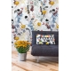Wildflower Meadow Floral Wallpaper | Delicate Cottagecore Botanical Print | Light Background Nature Design Wallpaper Mural