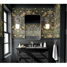 Strawberry Thief William Morris Wallpaper | Classic Arts and Crafts Floral Birds Pattern | Vintage Heritage Design Wallpaper Mural