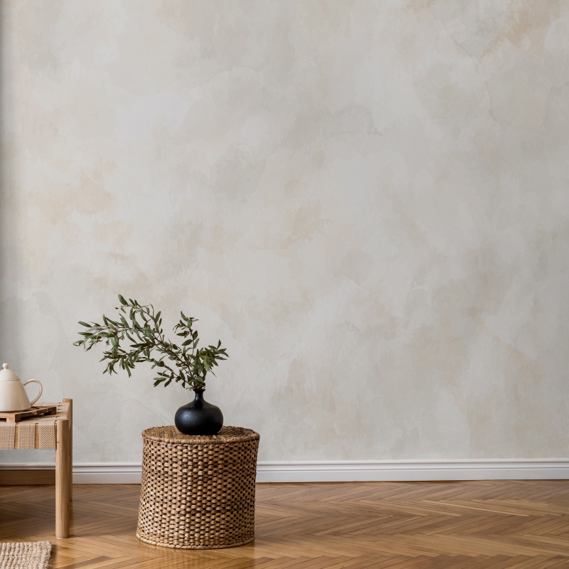 Light Neutral Watercolor Wallpaper Mural – Soft Ivory Textured Design