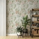 Pastel Botanical Wallpaper - Garden Wildflower Design