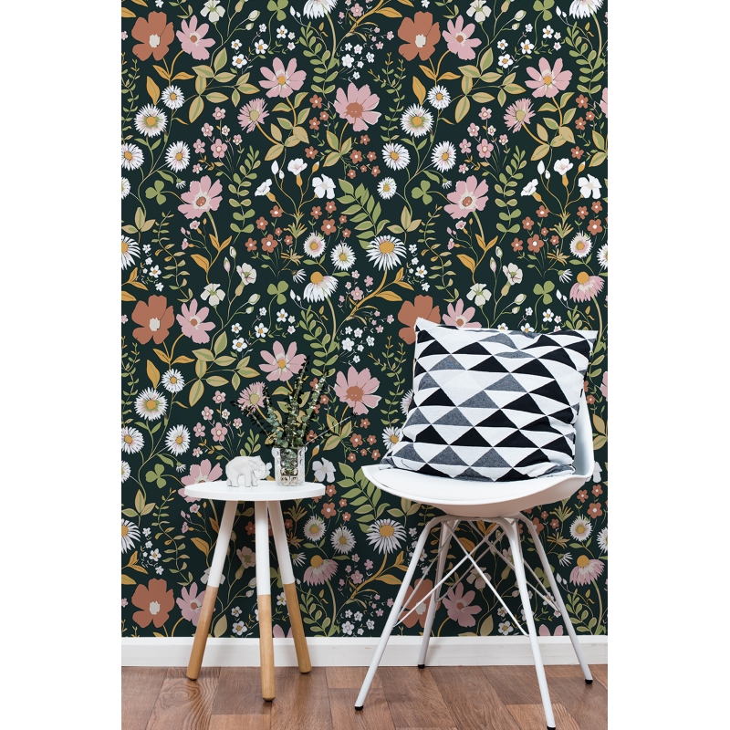 Organic Abstract Floral | Modern Petal Bloom Wallpaper Mural