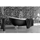 Modern Floral Black & White Botanical Wallpaper - Abstract Scandinavian Style
