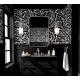 Modern Floral Black & White Botanical Wallpaper - Abstract Scandinavian Style