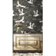 Japanese Cranes Wallpaper, Chinoiserie Wall Mural, Oriental Flying Birds Peel and Stick, Asian Landscape Wall Decor, Removable Wallpaper Mural