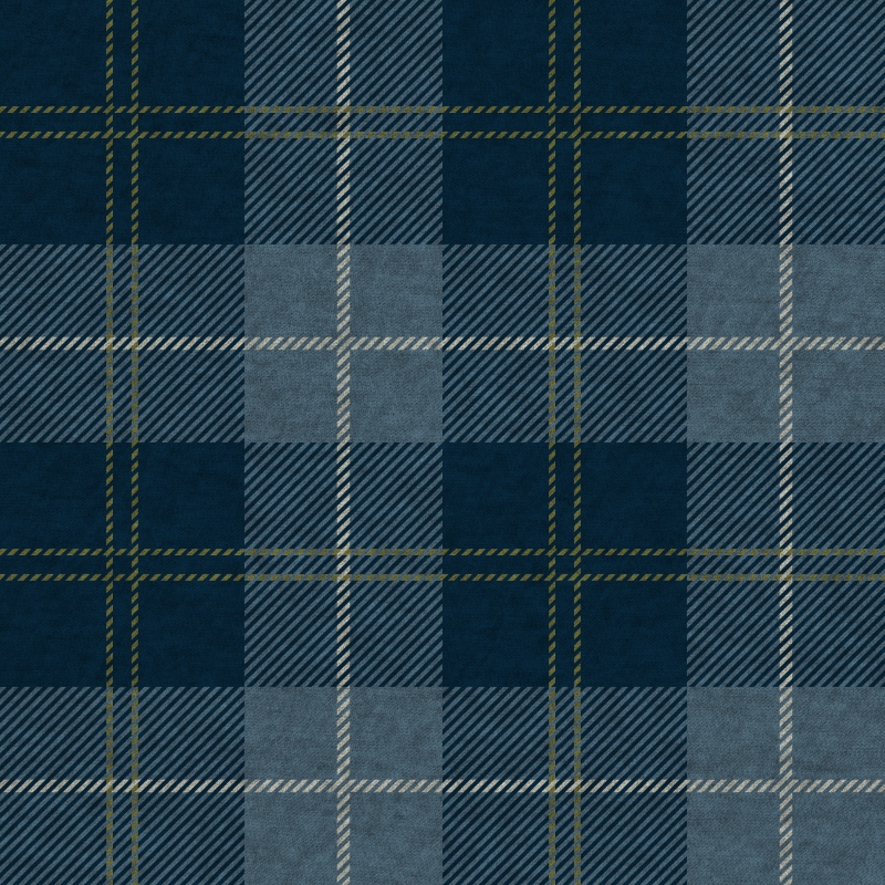 Classic Navy Blue Tartan Plaid Wallpaper - Traditional Check Pattern Mural