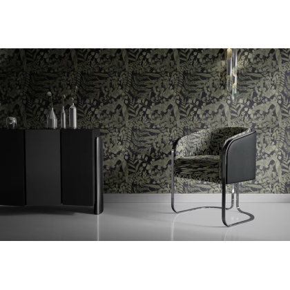 Green Leaves Wallpaper | Modern Botanical for Natural Decor Wallpaper Mural