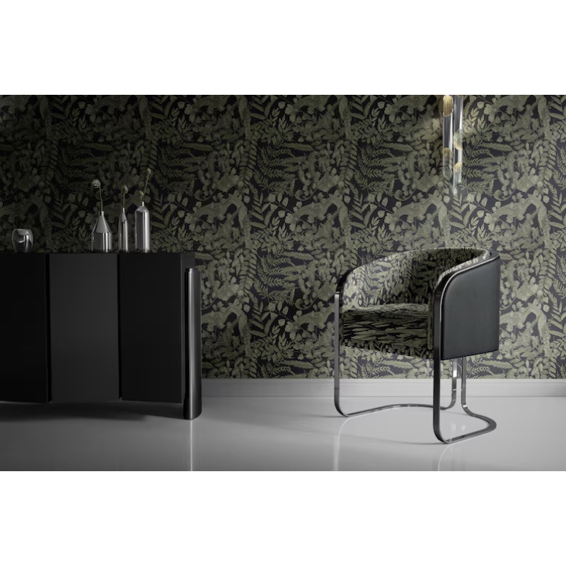 Green Leaves Wallpaper | Modern Botanical for Natural Decor Wallpaper Mural