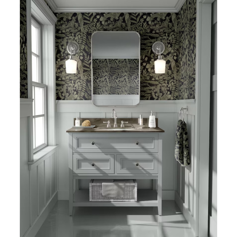Green Leaves Wallpaper | Modern Botanical for Natural Decor Wallpaper Mural