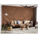 Geometric Wood Texture Wallpaper | Modern Parquet Wood Panel Effect | Interlocking Timber Wallpaper Mural