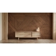Geometric Wood Texture Wallpaper | Modern Parquet Wood Panel Effect | Interlocking Timber Wallpaper Mural