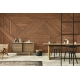Geometric Wood Texture Wallpaper | Modern Parquet Wood Panel Effect | Interlocking Timber Wallpaper Mural
