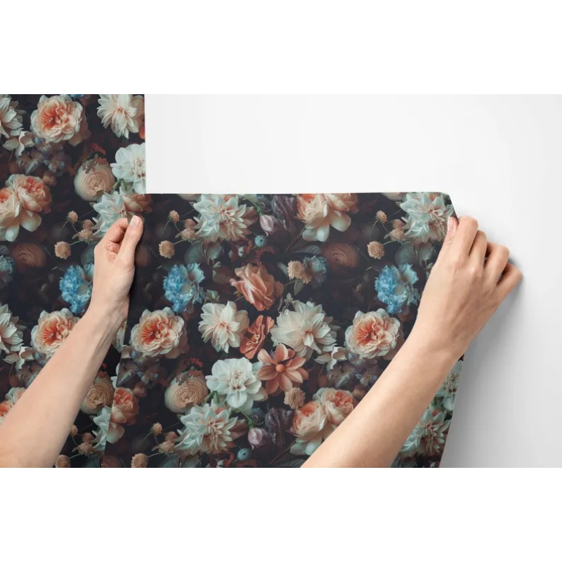 Vibrant Colorful Floral | Multi-Color Blossom Wallpaper Mural