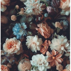 Vibrant Colorful Floral | Multi-Color Blossom Wallpaper Mural