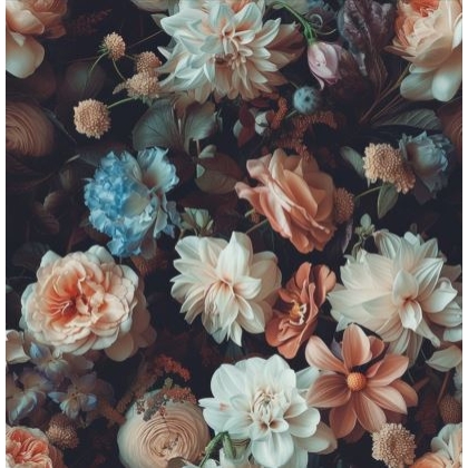Vibrant Colorful Floral | Multi-Color Blossom Wallpaper Mural