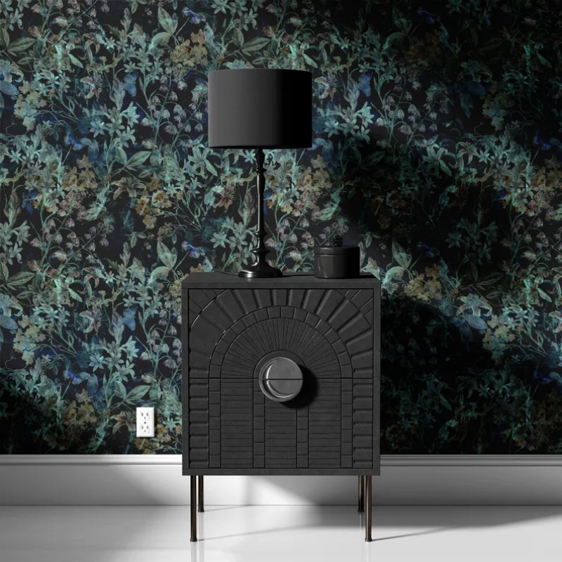 Mysterious Forest | Dark Enchanted Landscape Mural for Serene Wallpaper Mural