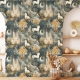 Magical Unicorn Wallpaper, Enchanted Castle Forest Mural, Dreamy Fantasy Nursery Decor, Fairy Tale Wall Art, Removable Wallpaper Mural