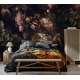 Dark Floral Bird Wallpaper | Botanical Butterfly Wall Mural - Luxury & Vintage Style Wallpaper Mural