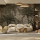 Tropical Forest Dark Wallpaper, Peel and Stick Wallpaper Mural