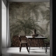 Tropical Forest Dark Wallpaper, Peel and Stick Wallpaper Mural