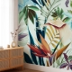 Tropical Wallpaper Peel and Stick l Floral Self Adhesive Peel & Stick Wall Mural l Removable wallpaper, Wall Mural, Stylish Wall Decor