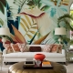 Tropical Wallpaper Peel and Stick l Floral Self Adhesive Peel & Stick Wall Mural l Removable wallpaper, Wall Mural, Stylish Wall Decor