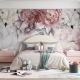 Floral Peony Wallpaper Peel and Stick | Watercolor Soft Floral Wall Mural | Peonies Blossom Wallpaper