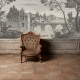 Black and White Landscape Wallpaper Peel and Stick, Removable Wallpaper, old Italian landscape