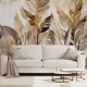 Tropical Removable Wallpaper. Banana Leaves Wallpaper. Modern Wallpaper. Peel and stick Wallpaper. Self-adhesive Wallpaper