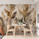 Tropical Removable Wallpaper. Banana Leaves Wallpaper. Modern Wallpaper. Peel and stick Wallpaper. Self-adhesive Wallpaper
