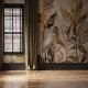 Tropical Removable Wallpaper. Banana Leaves Wallpaper. Modern Wallpaper. Peel and stick Wallpaper. Self-adhesive Wallpaper