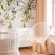 Floral Wallpaper Peel and Stick | Watercolor floral arrangements with leaves and herbs