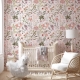 Wild Flowers Peel and Stick Wallpaper l Watercolor Wild Floral Wallpaper l Floral Removable Wallpaper
