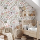 Wild Flowers Peel and Stick Wallpaper l Watercolor Wild Floral Wallpaper l Floral Removable Wallpaper