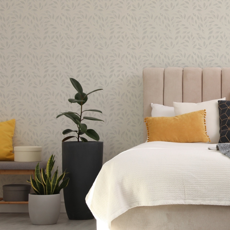 Removable Peel and stick leaf wallpaper flower Wallpaper Self-Adhesive Wallpaper Peel & Stick Wall mural temporary wallpaper