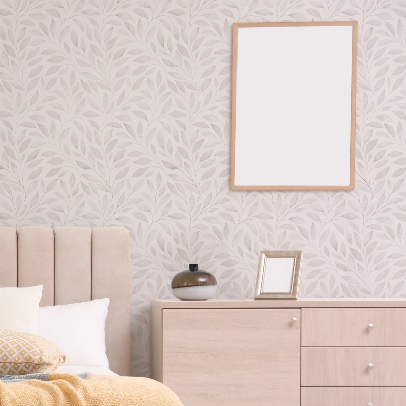 Peel and stick leaf wallpaper flower Wallpaper. Self-Adhesive Wallpaper Peel & Stick, Wall mural temporary wallpaper