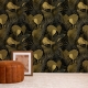Banana Leaf Wallpaper Peel and Stick l Dark Tropical Wallpaper