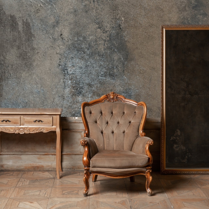 Concrete Wallpaper, removable, peel and stick wallpaper, dark grey temporary wallpaper