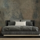 Concrete Wallpaper, removable, peel and stick wallpaper, dark grey temporary wallpaper