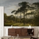 Umbrella Pines Wallpaper, Forest Wallpaper, Peel and Stick, Removable Wallpaper
