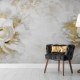 Peel and Stick Removable Wallpaper , Floral Wallpaper Peonies, Self-Adheseve Wallpaper Flowers Wallpaper