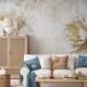 Peel and Stick Removable Wallpaper , Floral Wallpaper Peonies, Self-Adheseve Wallpaper Flowers Wallpaper