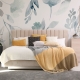 Peel and Stick floral wallpaper, Blue Flowers, Self Adhesive Wallpaper, Botanical Wallpaper, Removable Wallpaper