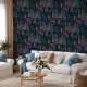 Peel and Stick Wallpaper, Botanical Wallpaper, Removable Wallpaper, Watercolor Wallpaper