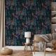 Peel and Stick Wallpaper, Botanical Wallpaper, Removable Wallpaper, Watercolor Wallpaper